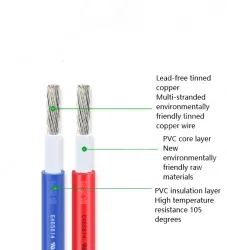 Transformer Cable 8AWG Red