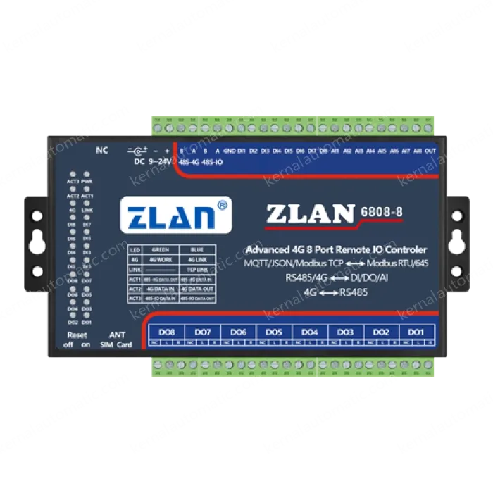 8-channel DI/DO/AI remote IO controller