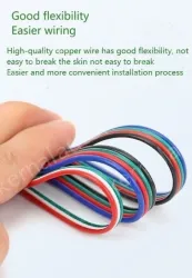 LED light connecting cable 24AWG*8 and (11/0.14TS)