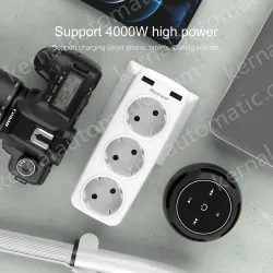 EU plug extension wall socket