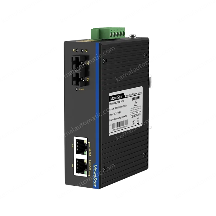 1 Port 100M F(x) + 2 Ports 10/100M T(x) Din Rail Industrial media converter