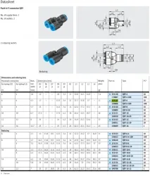 Push-in fitting QSY-6(FESTO)