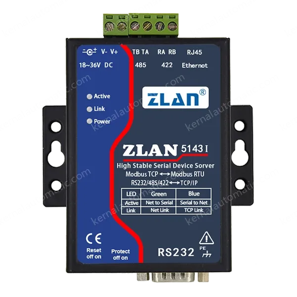 ZLAN5143I Full-isolation Serial Device Server