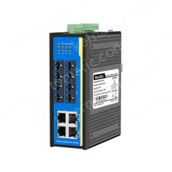 [100 Gigabit 4 Optical 4 Electrical] Ring Network Management Industrial Switch