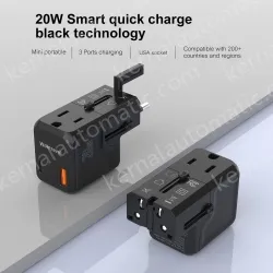 20W Charge Smallest Universal Travel Adapter