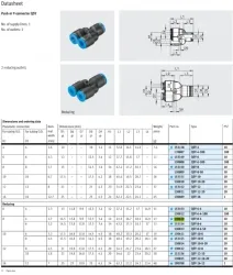 Push-in fitting QSY-8-4(FESTO)