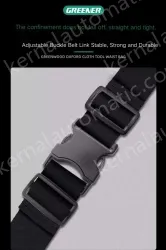 With a belt bag and buckle, a thickened wear-resistant belt+hanging ring