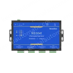 4 Ports RS485/422 Serial to 100M Ethernet Opto-isolated Server
