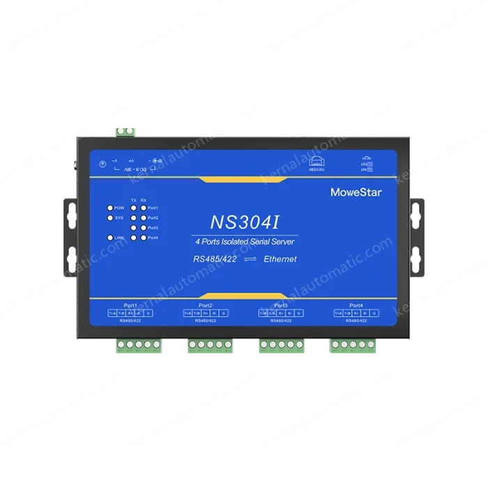 4 Ports RS485/422 Serial to 100M Ethernet Opto-isolated Server