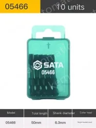 10Pcs single head, slotted 6mm, total length, 50mm-05466