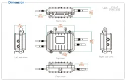 UOTEK RS-232/485/422 to RS-485/422 Converter with Isolation(Antidust, water proof, lightning protection)