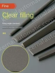 Fine-toothed square file 12 inches with a total length of 430mm