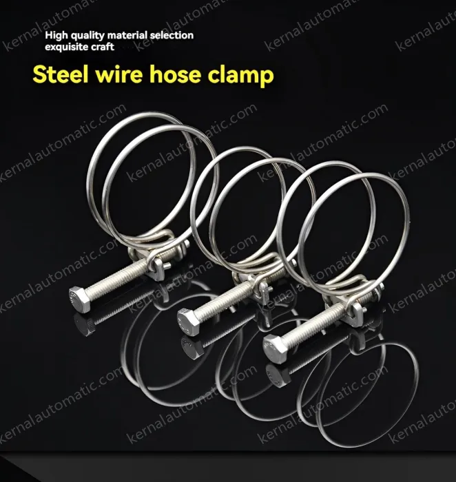 Double steel wire hose clamp 201 material 32-36*2 [wire diameter]