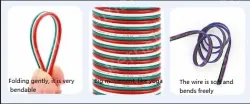LED light connecting cable 24AWG*10 and (11/0.14TS)