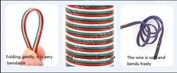 LED light connecting cable 26AWG*3 and (7/0.14TS)