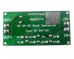 DC-DC high-voltage buck module regulated power board Input DC 10~80V Output 3.3V with terminal