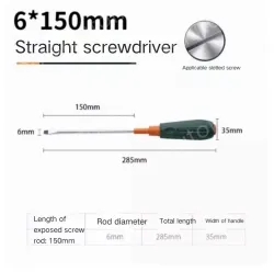 Slotted screwdriver 6*150