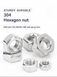 External hexagon nut 304 stainless steel-M1.6