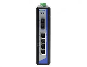 UOTEK 10/100M 1 Fiber 4 RJ-45 Ports Industrial Switch