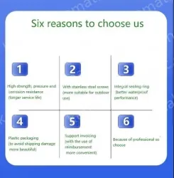 Sky blue Blue six-link 3-hole