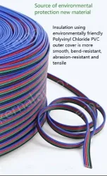 LED light connecting cable 20AWG*6 and (21/0.178TS)