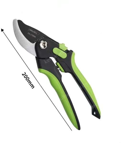 Dual-position adjustable black 8-inch-SK5 steel pruning shears