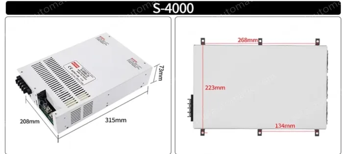 High-power switching power supply 4000W 220V