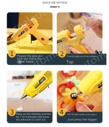 40W luxury glue gun + 60 glue sticks