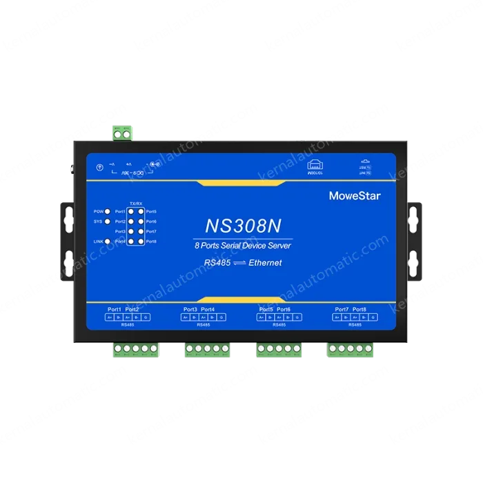 8 Ports RS485 Serial to 100M Ethernet Server