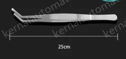 Stainless steel tweezers Curved tip (thick) 25cm