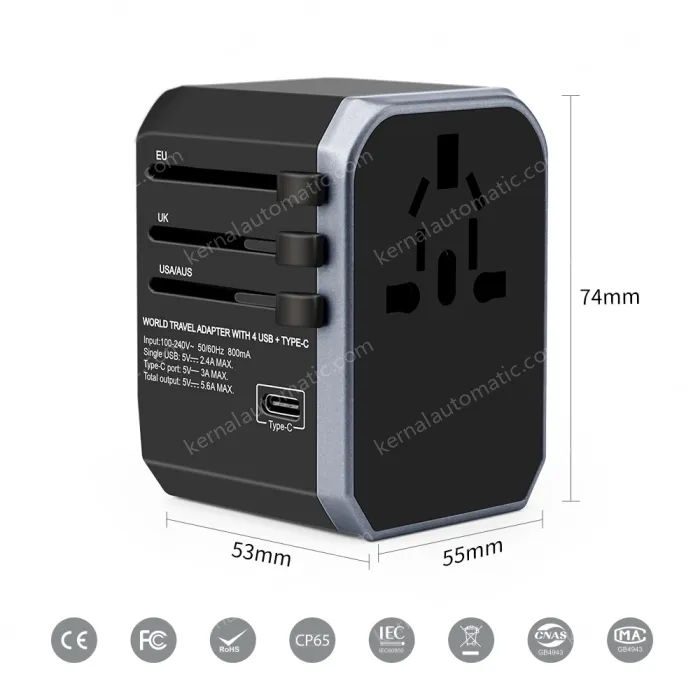 Type C travel adapter usb
