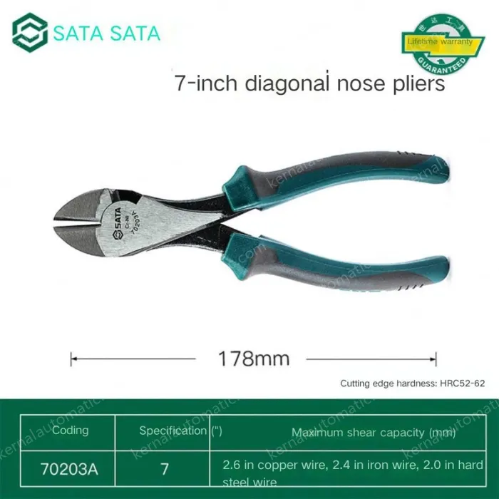 7" diagonal pliers Power 70203A