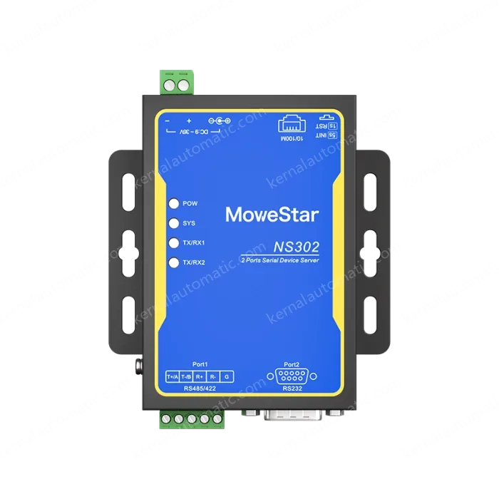 1 Port RS232 + 1 Port RS485/422 Serial to 100M Ethernet Server