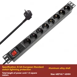 8-bit European standard + switch lightning protection * 2 meters cable