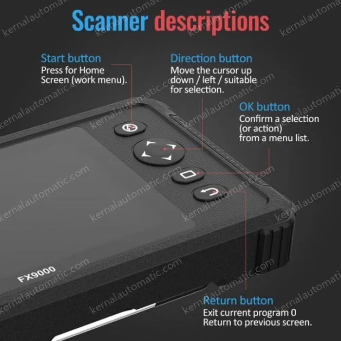 Ancel FX9000 OBD2 Automotive Diagnostic Tool