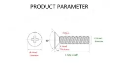 Electronic screws M1*8