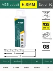 Specification: 6.8mm, 10 pcs