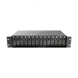 14-slot fiber optic transceiver chassis