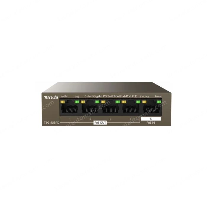 5-Port Gigabit PD Switch With 4-Port PoE
