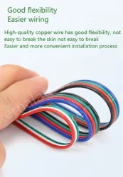 LED light connecting cable 22AWG*8 and (17/0.14TS)