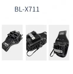 Waist bag + extra-thick waist belt + metal hanging