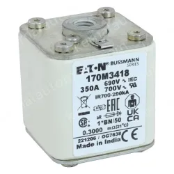 Eaton 170M3418 225A 600VAC 20KA