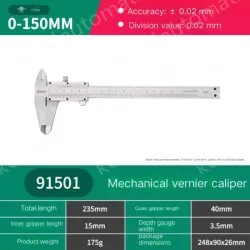 Mechanical caliper 0-150mm 91501