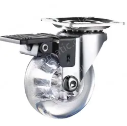Silent spinner wheels 2-inch universal brakes