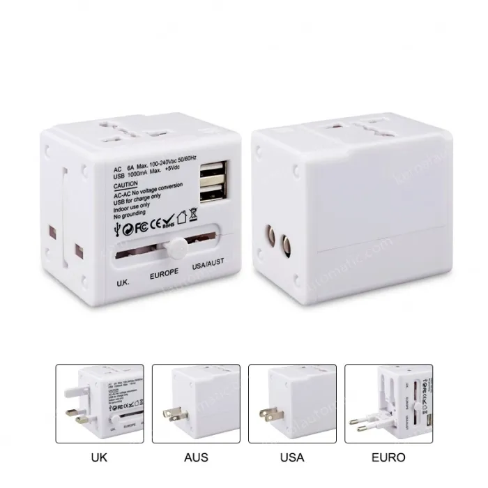 Gifts Hot sales travel adapter KRUSB-WLG3338B