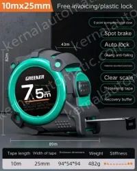 Drop resistance, wear resistance/rubber self-locking, 7.5m&times;25MM level II accuracy