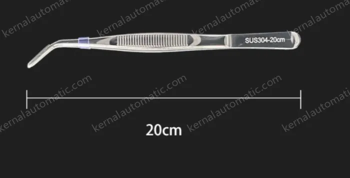 Stainless steel tweezers Curved round head (304 models) 20cm