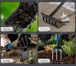 Pruning four-piece set (gardening three-piece set + pruning shears)