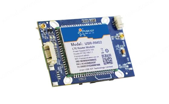 Single-network port 4G wireless router module