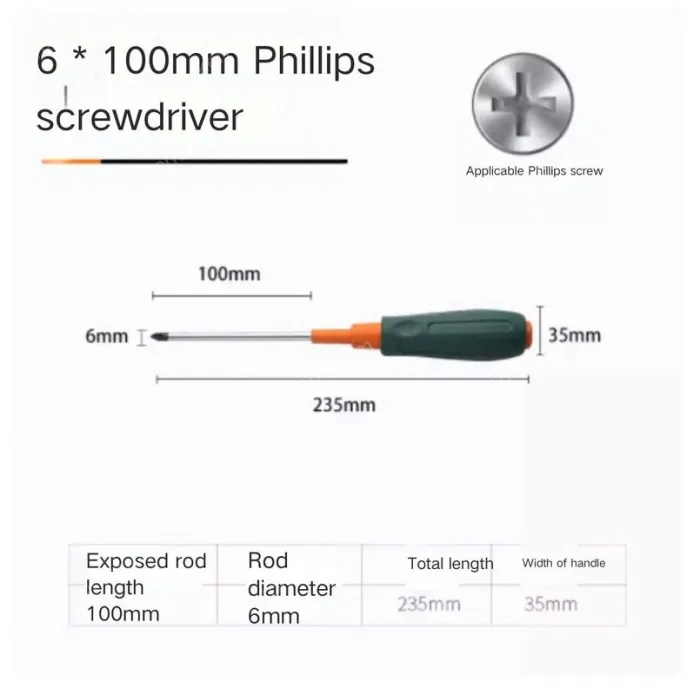 Phillips screwdriver 6*100